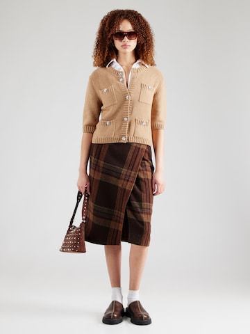 OUI Knit Cardigan in Brown