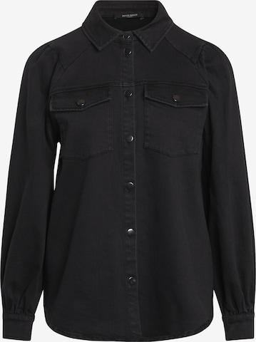 BRUUNS BAZAAR Blouse 'Lilias Crossing' in Black: front