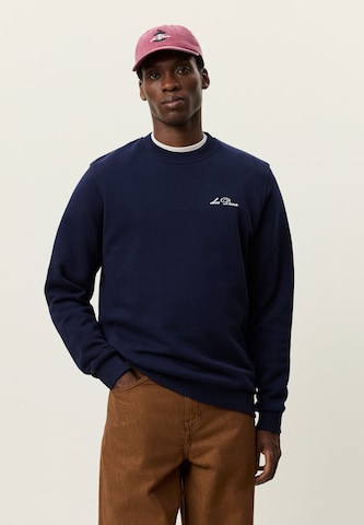 Les Deux - Sudadera 'Signature' en azul: frente