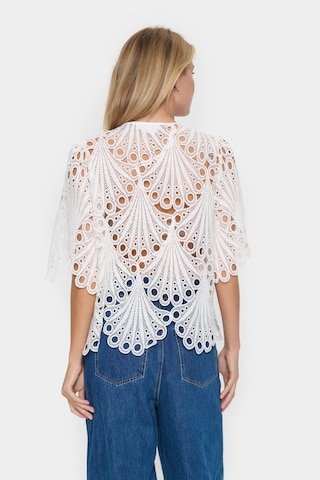 SAINT TROPEZ Bluse in Weiß