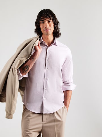Slim fit Cămașă de la Calvin Klein pe roșu: față