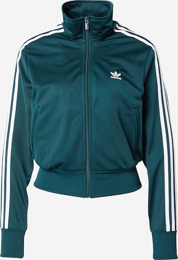 Hanorac 'Adicolor Classics Firebird' ADIDAS ORIGINALS pe verde petrol / alb, Vizualizare produs