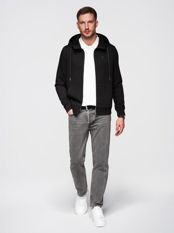 Ombre Sweat jacket in Black