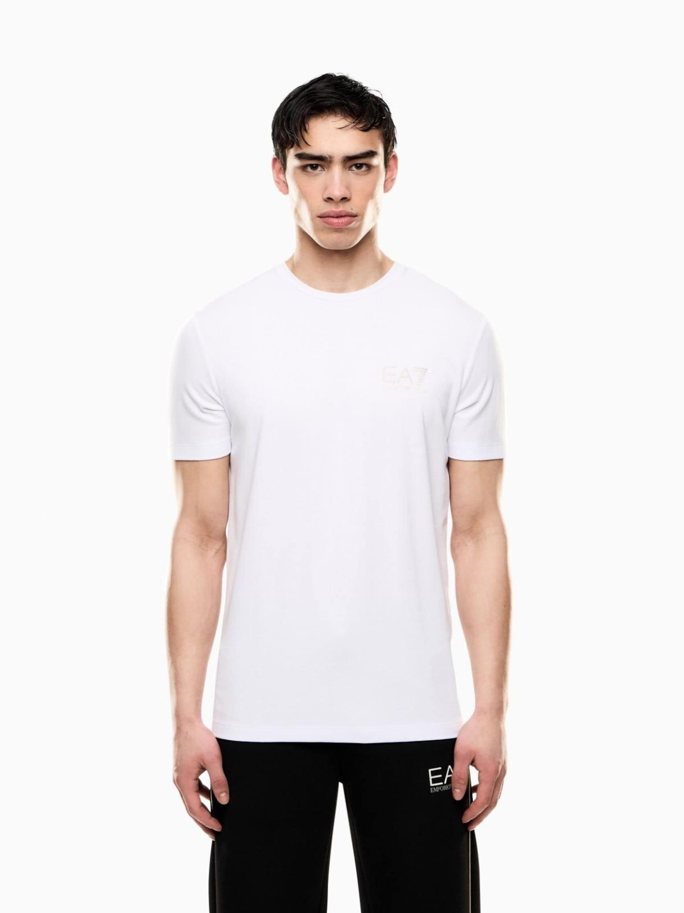 T-Shirt Emporio Armani en blanc : devant