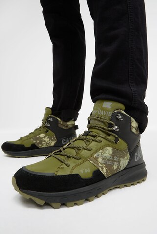 CAMP DAVID High-Top Sneakers in Green: front