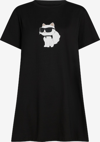 Karl Lagerfeld Pyjamapaita 'Ikon Rhinestone' värissä musta: etupuoli