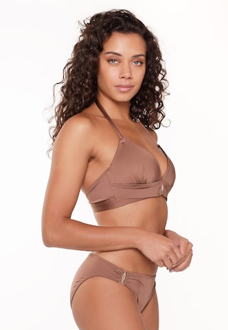 LingaDore Triangle Bikini Top in Brown