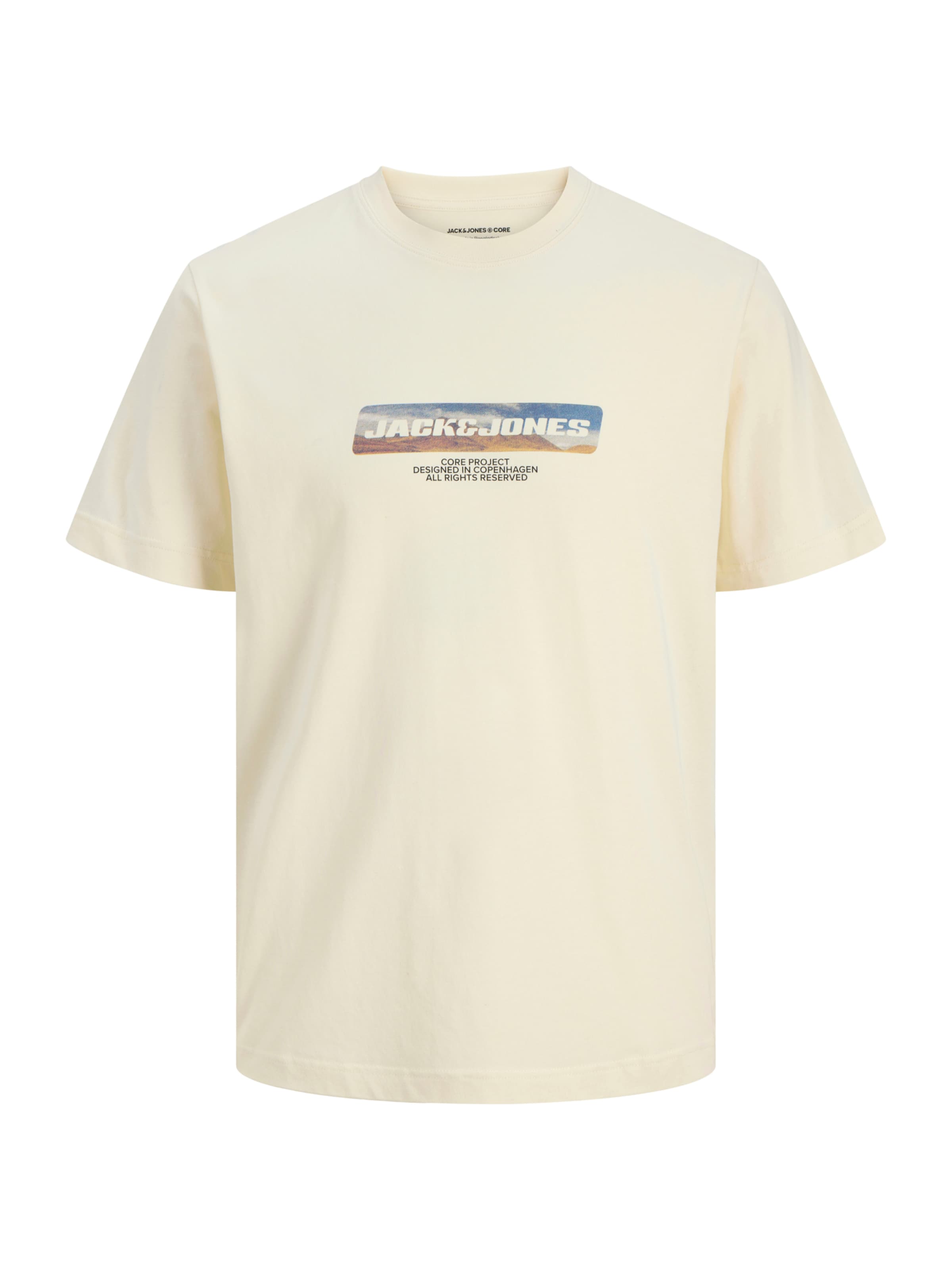 Tricou 'JCOLIDO' de la Jack & Jones Junior pe galben: față