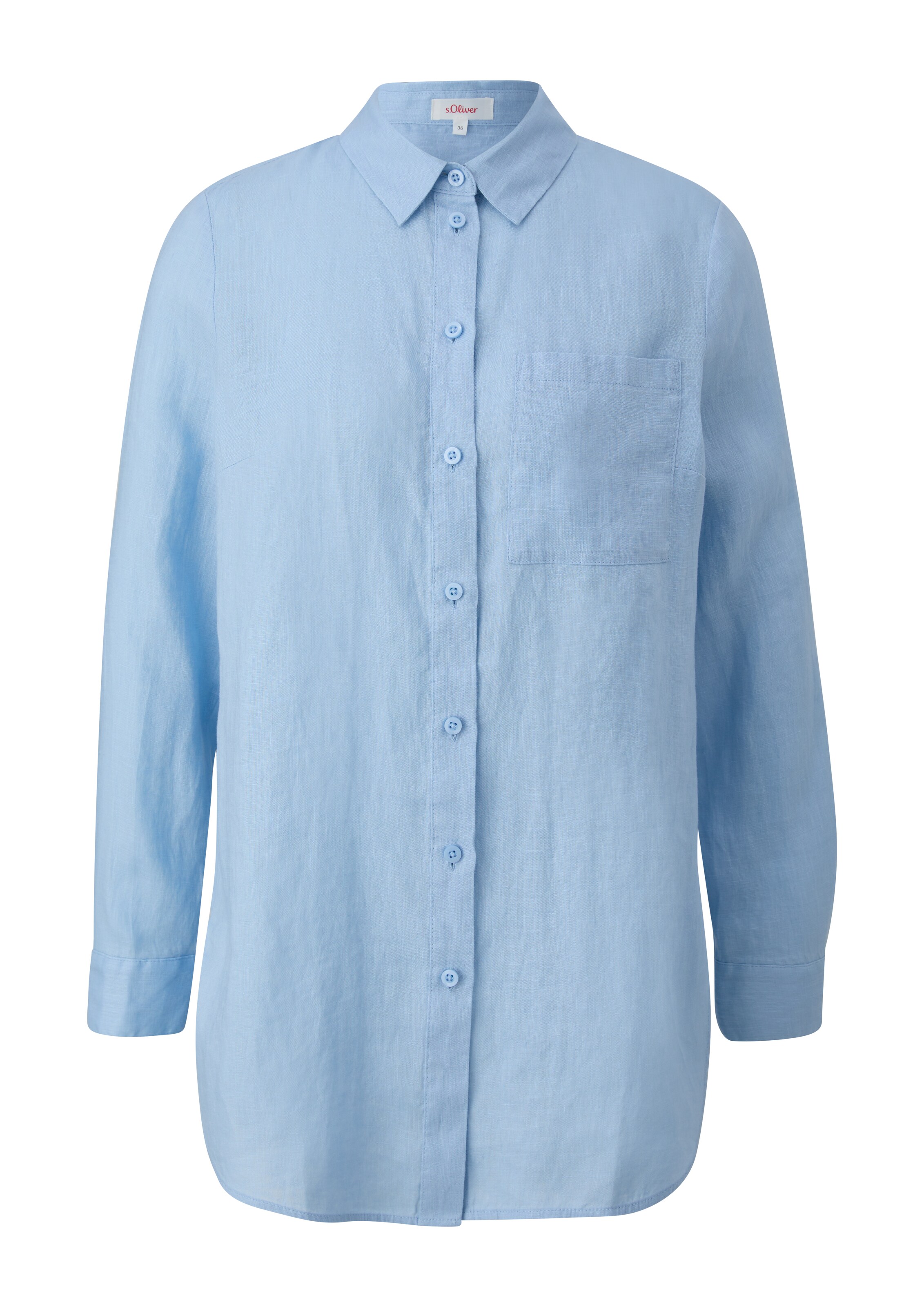 s.Oliver Blouse in Blauw: voorkant