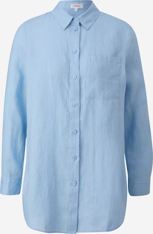 s.Oliver Blouse in Blauw: voorkant