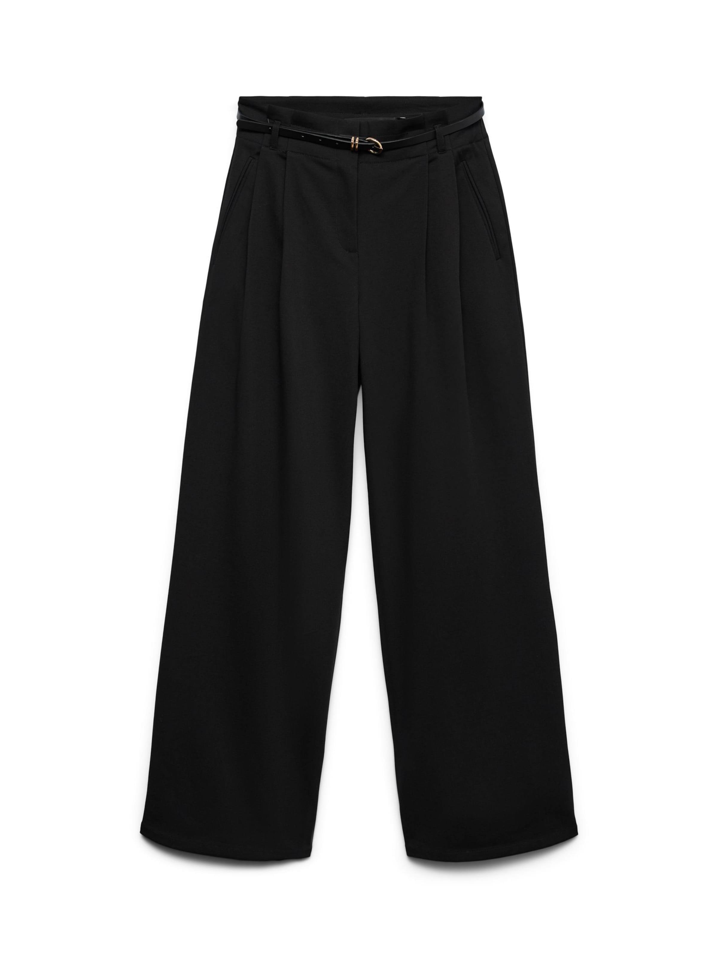 VERO MODA - Pantalón plisado 'VMTahia' en negro: frente