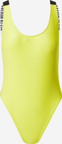 Calvin Klein Swimwear Badeanzug in Gelb: predná strana