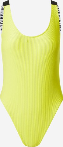 Bustier Maillot de bain Calvin Klein Swimwear en jaune : devant