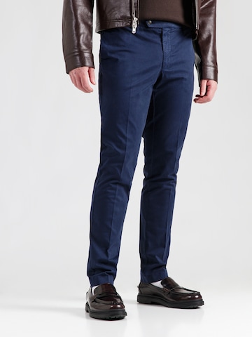 Hackett London Слим фит Панталон Chino 'KENSINGTON' в синьо: отпред