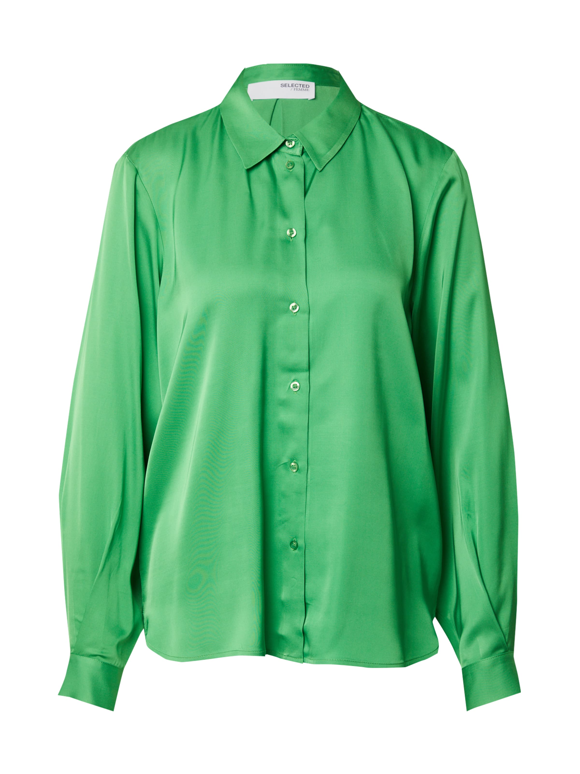 Chemisier SELECTED en vert : devant