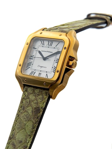 Orologio analogico 'Conqueror The Golden Empress – Toxic Lizard' di Laurent Philippe in oro