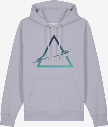Sweat-shirt ' Triangle ' Watapparel en violet : devant