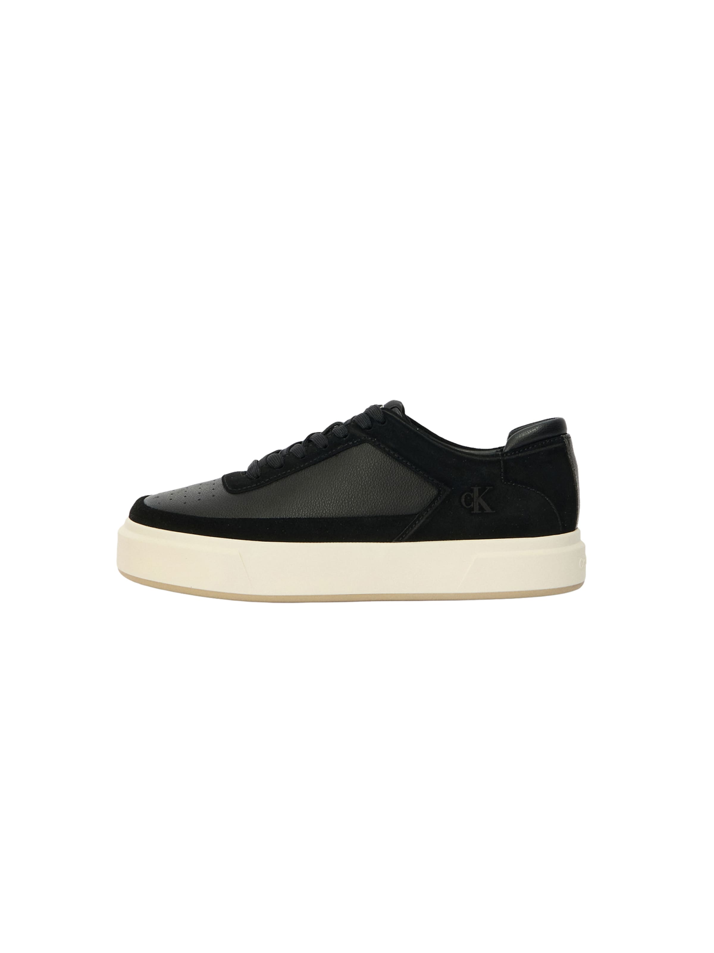 Sneaker low de la Calvin Klein pe negru: față
