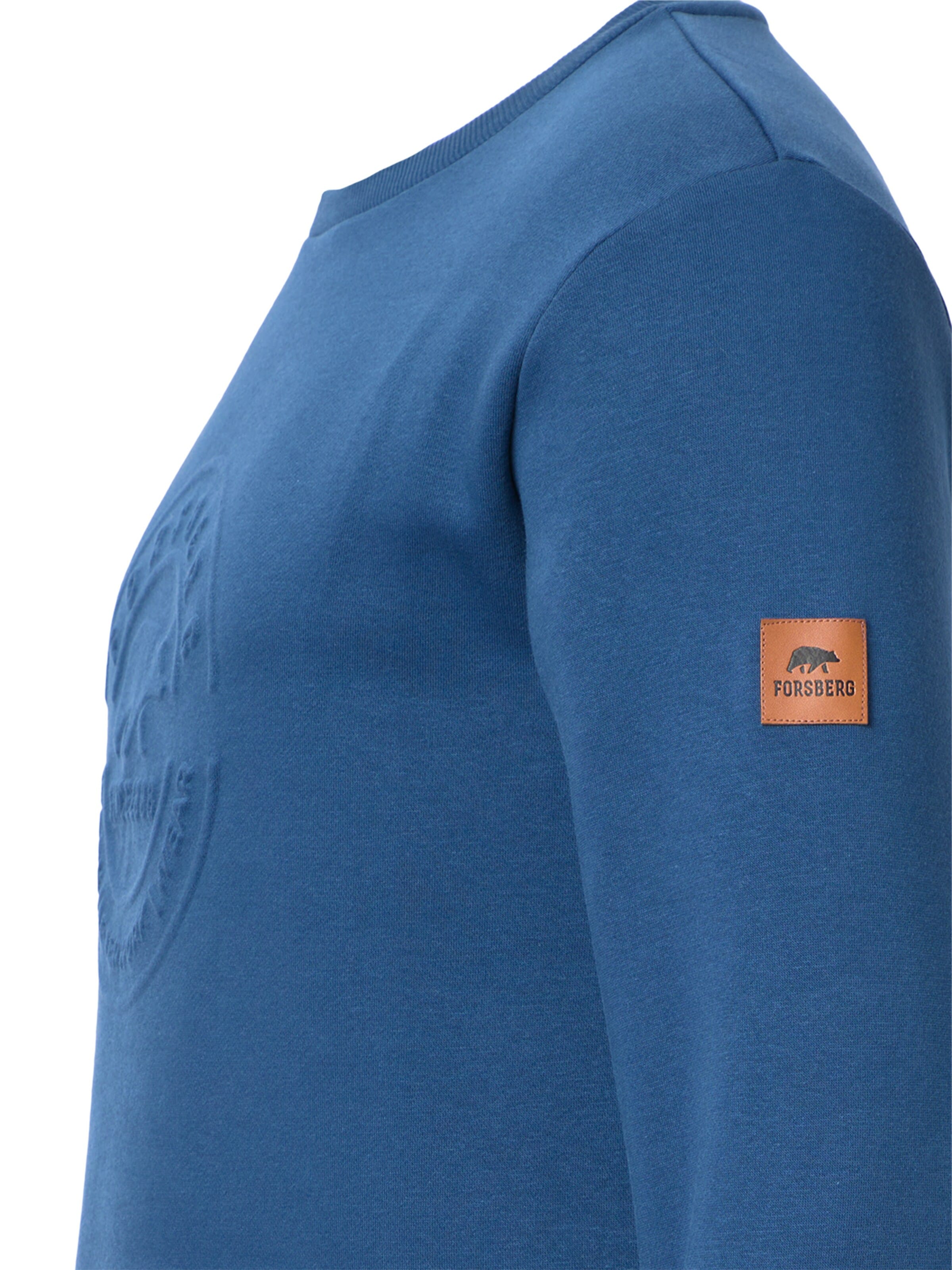 FORSBERG Sweatshirt 'Sweatshirt mit 3D Logo' in Blue