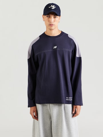 Maglietta di new balance in blu: frontale