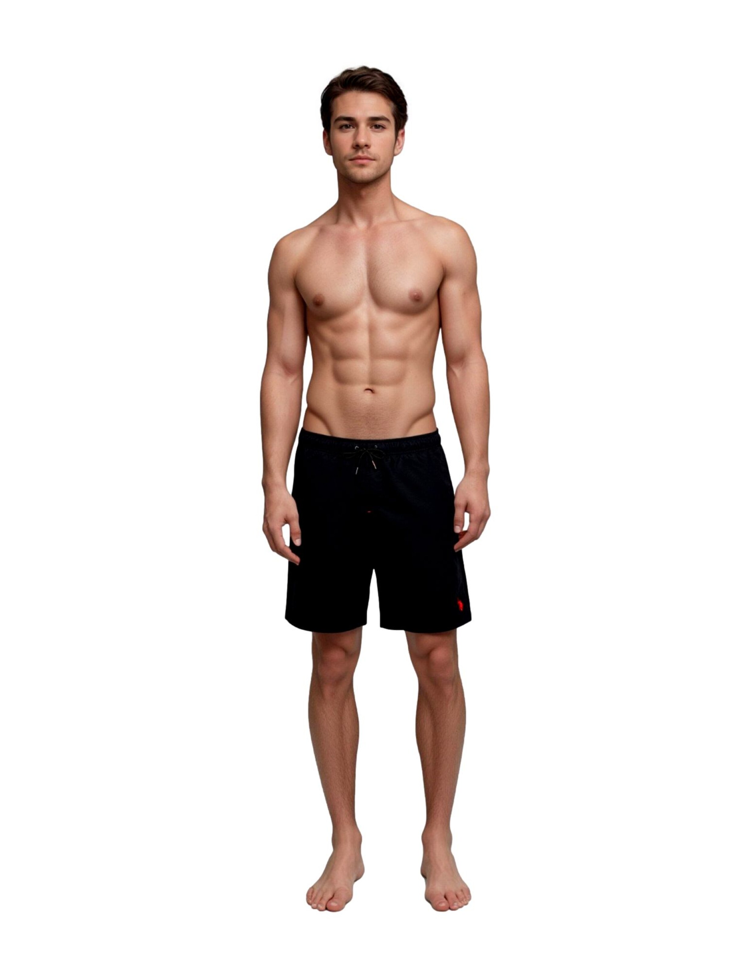 Shorts de bain 'Basic' U.S. POLO ASSN. en noir