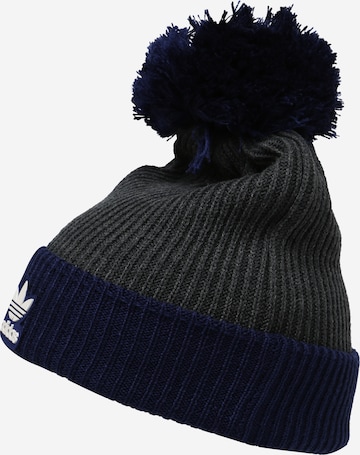 ADIDAS ORIGINALS Beanie 'Adicolor Coliate Pom' in Grey: front