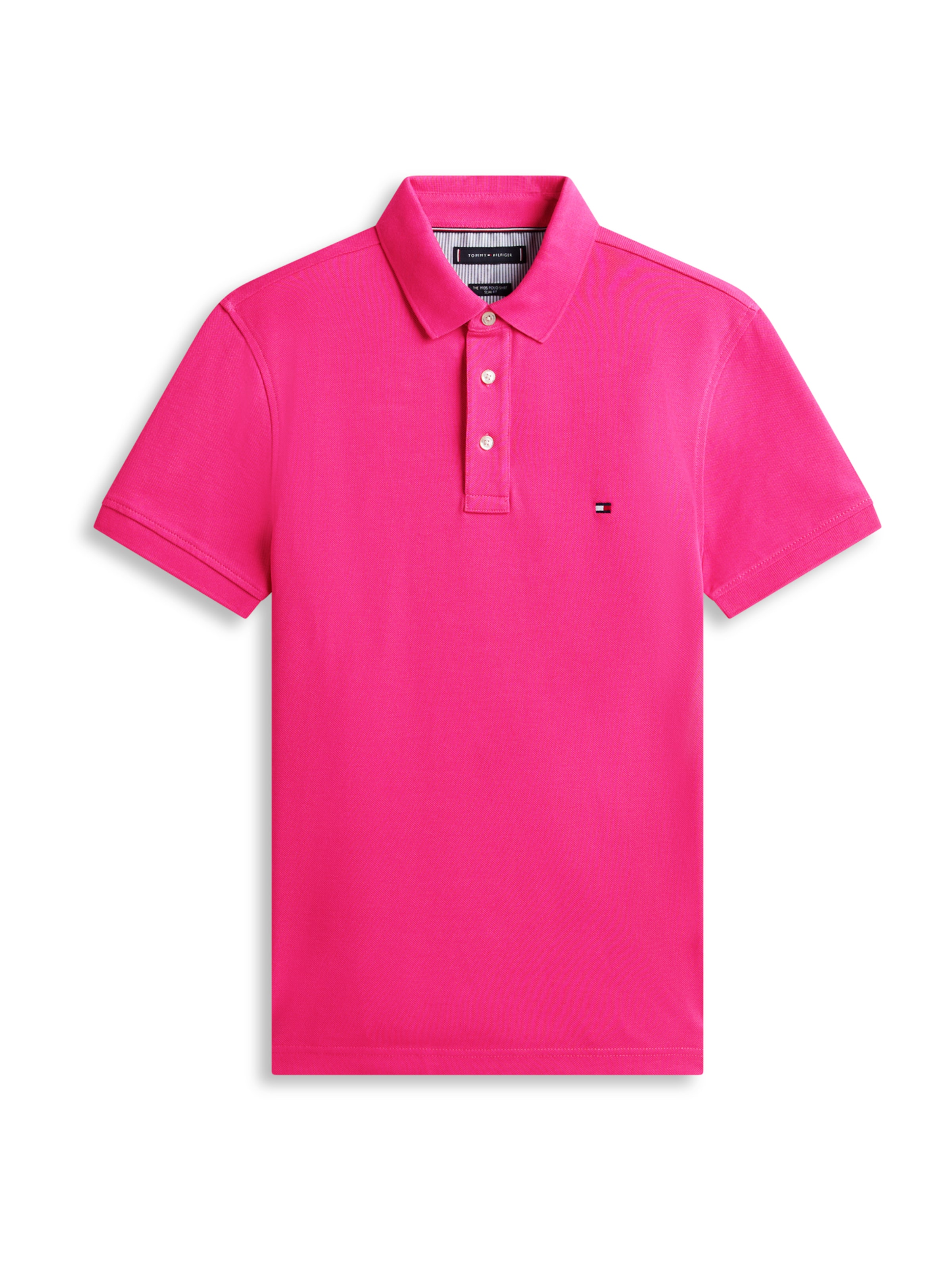 T-Shirt 'CORE 1985 SLIM POLO' TOMMY HILFIGER en rose : devant