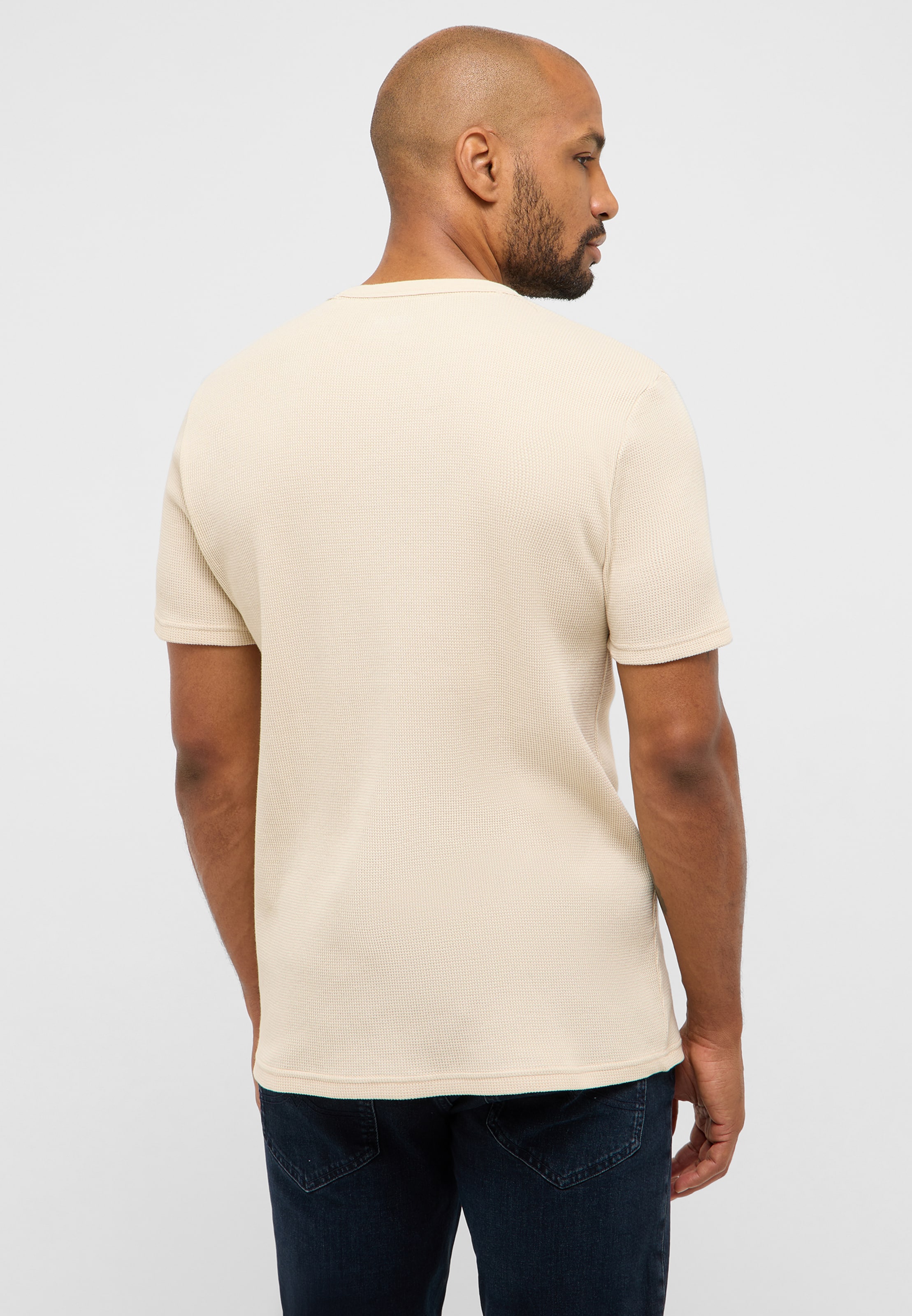 MUSTANG T-Shirt ' Austin ' in Beige