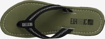 Ethletic T-Bar Sandals in Green: front