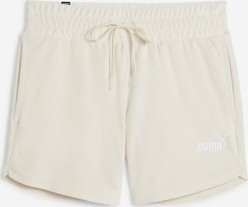 PUMA Regular Trousers 'ESS Elevated 5' in White: front