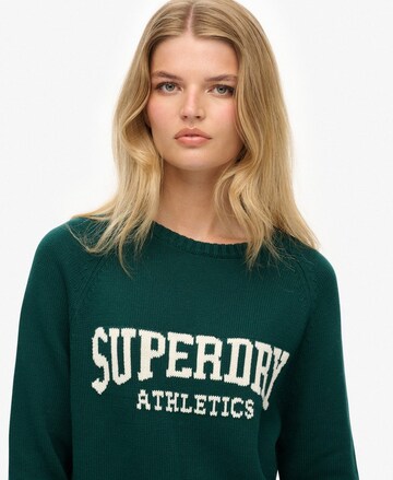 Superdry Trui 'Slouchy Intarsia' in Groen