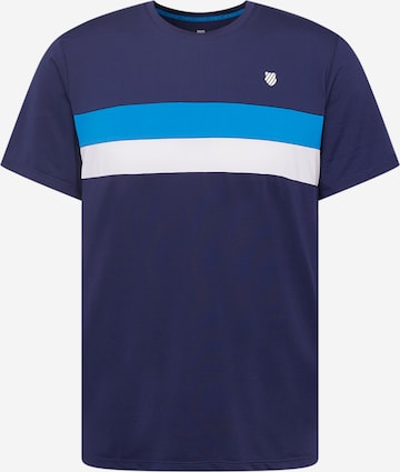 K-Swiss Performance Funkcionalna majica | modra barva: sprednja stran