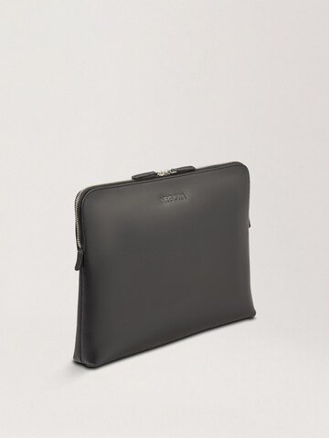 NEGOTIA Leather Laptoptas 'Mantle 14''' in Zwart
