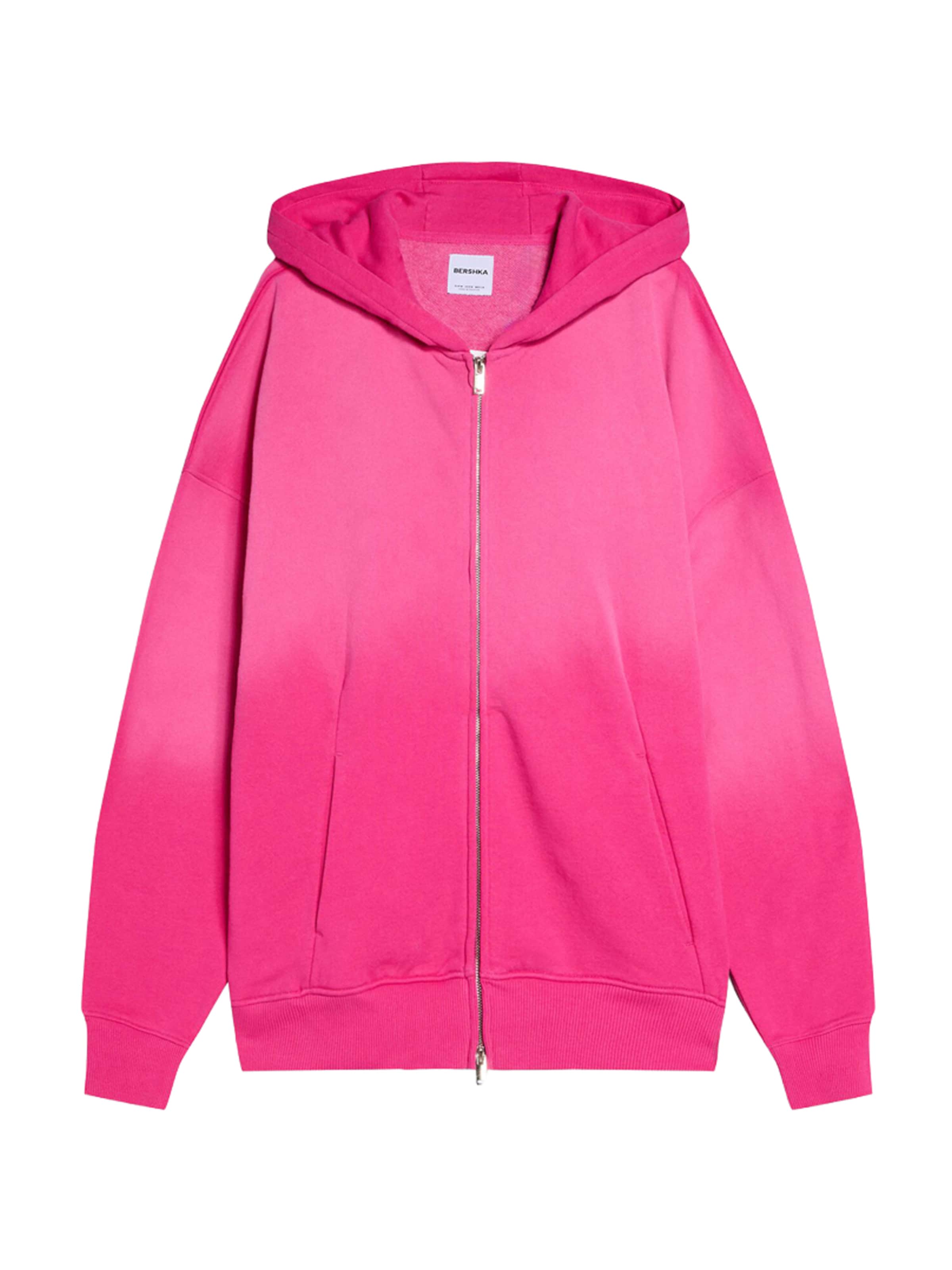 Bershka Sweatvest in Roze: voorkant