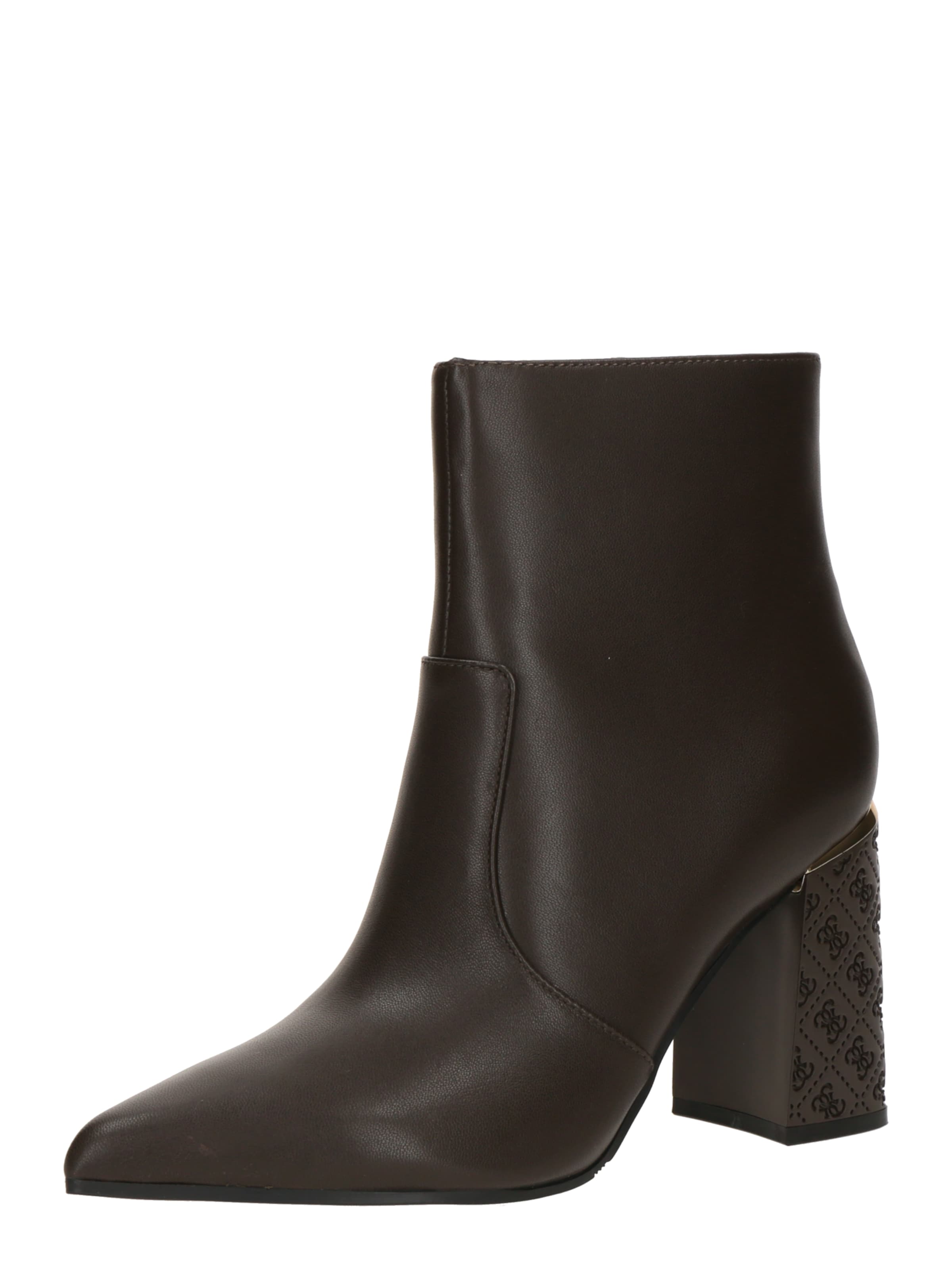 Bottines 'FRENKIE' GUESS en marron : devant