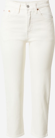 Jeans '501® Crop' di LEVI'S ® in bianco: frontale
