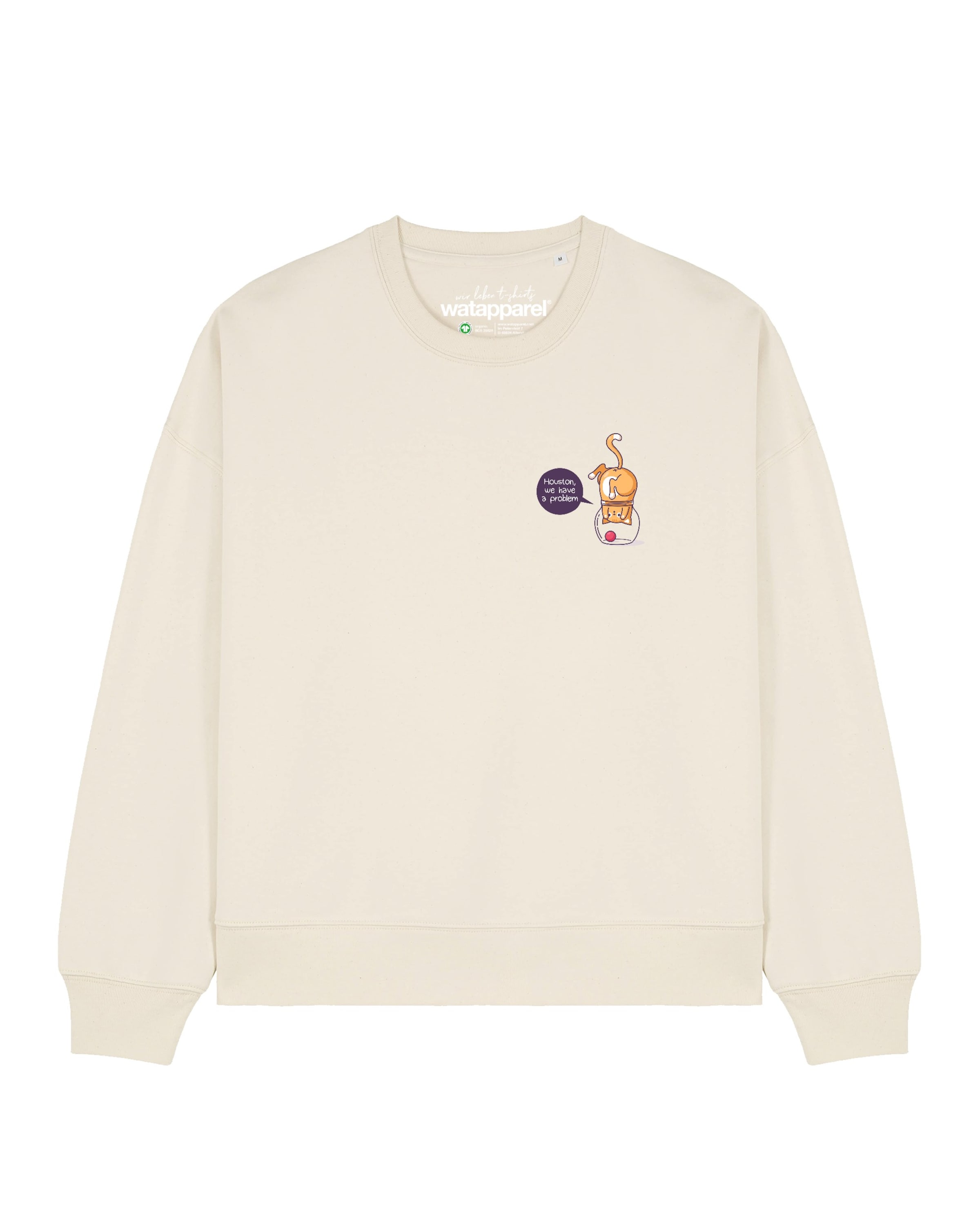 Watapparel Sweatshirt in Weiß: Vorderseite