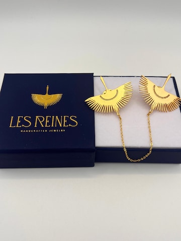 Spilla 'The Peafowl' di Les Reines in oro