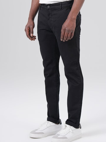 M.O.D MIRACLE OF DENIM Slimfit Lærredsbukser i sort
