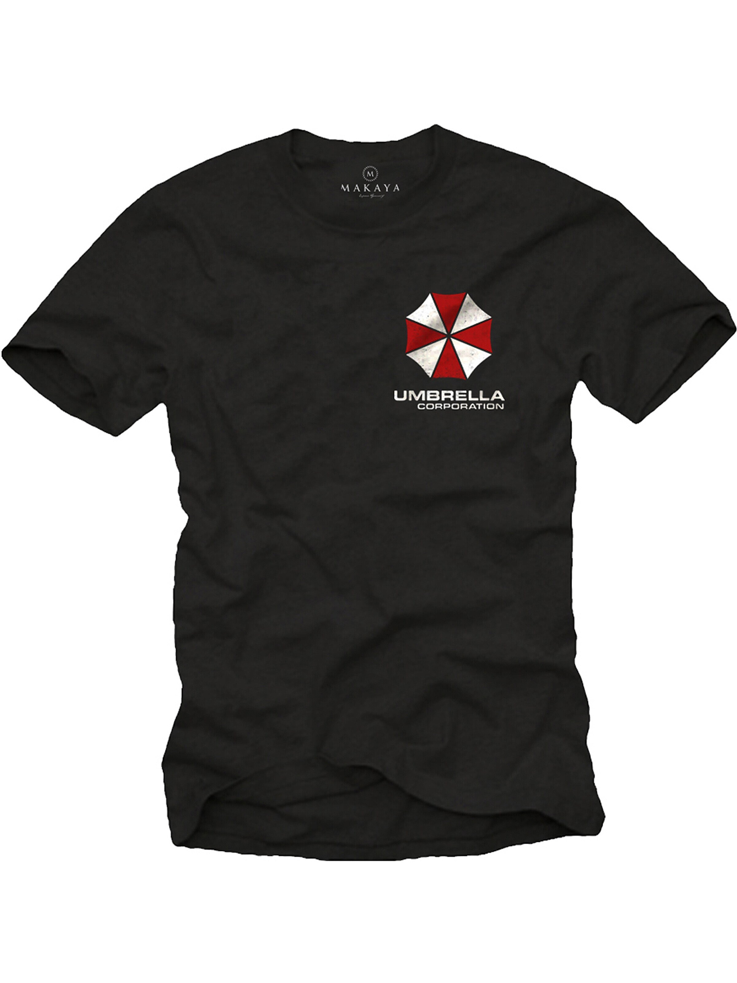 MAKAYA Shirt 'Umbrella Corp.' in Black: front