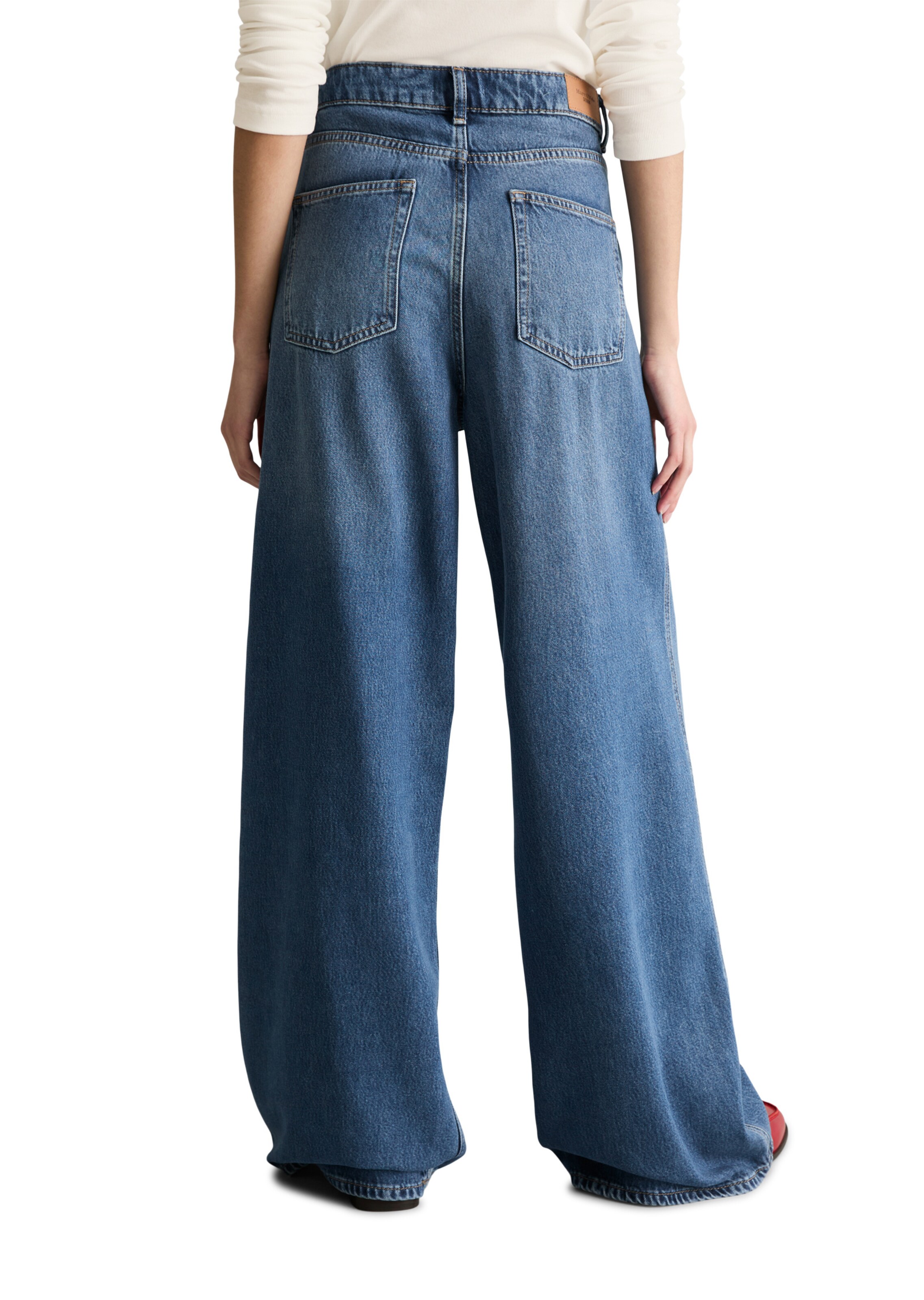 Marc O'Polo DENIM Wide Leg Jeans 'Anjo' in Blau