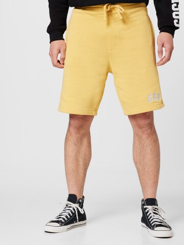 GAP - regular Pantalón en amarillo: frente