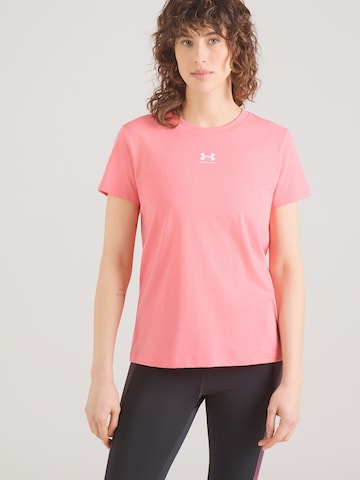 UNDER ARMOUR - Camiseta funcional en rosa: frente