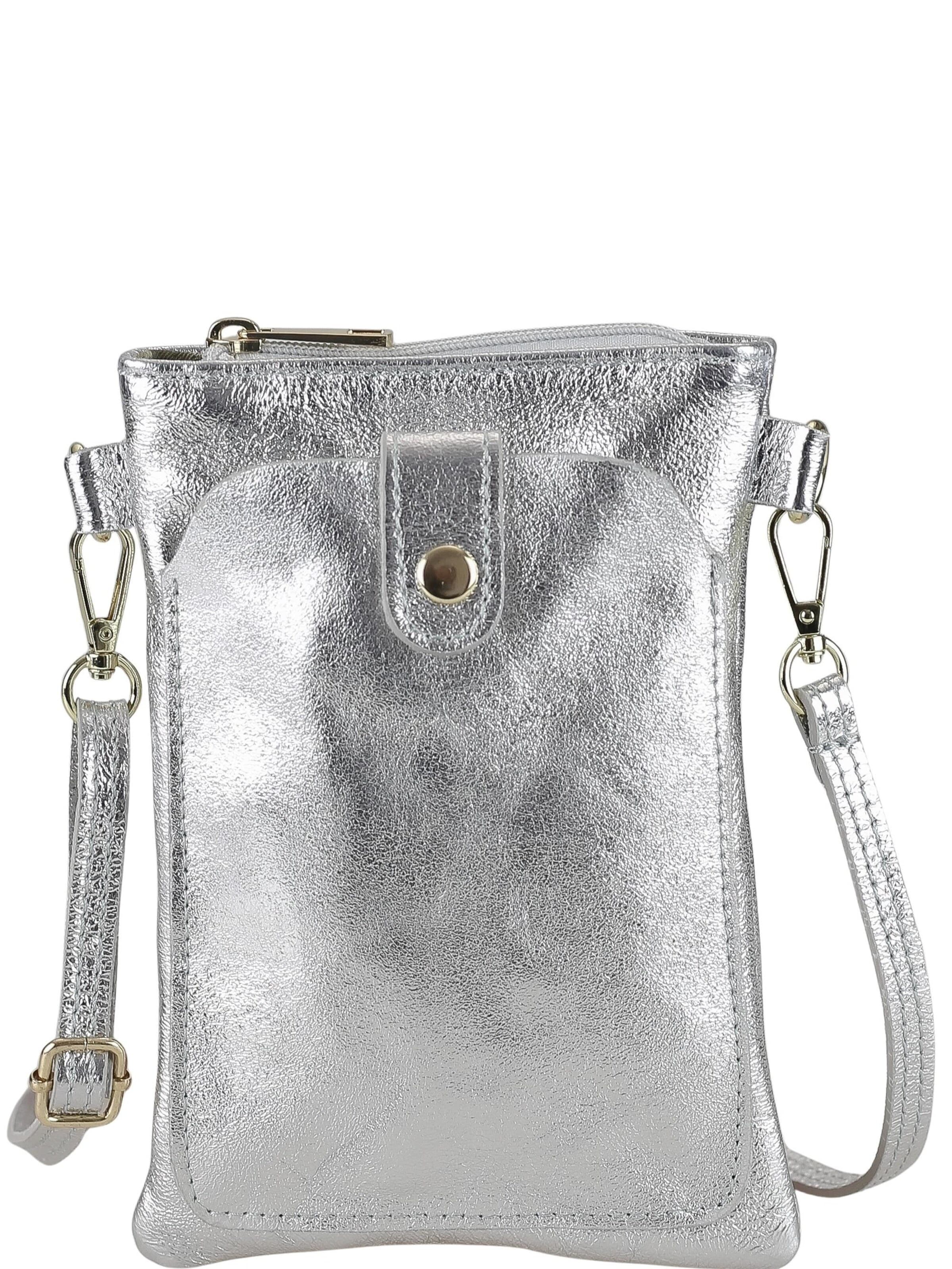 COLLEZIONE ALESSANDRO Crossbody Bag 'PartyPal' in Silver: front