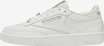 Reebok Platform trainers ' Club C 85  ' in White: front