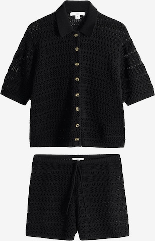 juoda The Set Moteriškas kostiumėlis su kelnėmis: priekis