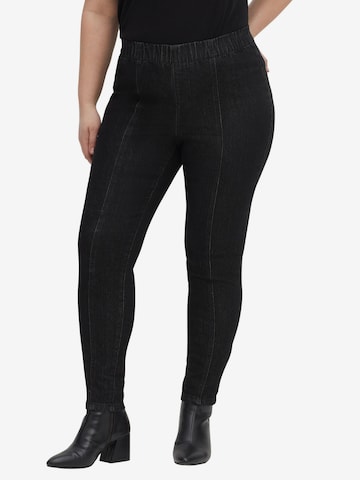 SHEEGO Skinny Jeggings in Schwarz: predná strana