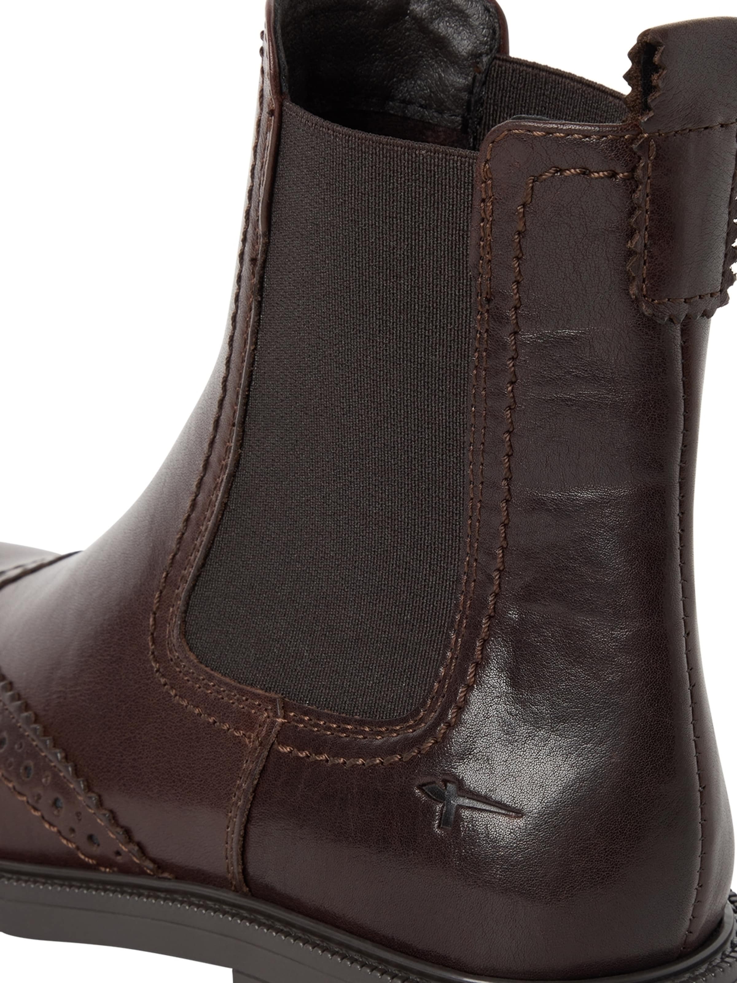 Tamaris - Botas chelsea em castanho