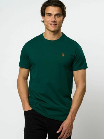 U.S. POLO ASSN. Shirt 'Arjun' in Groen: voorkant