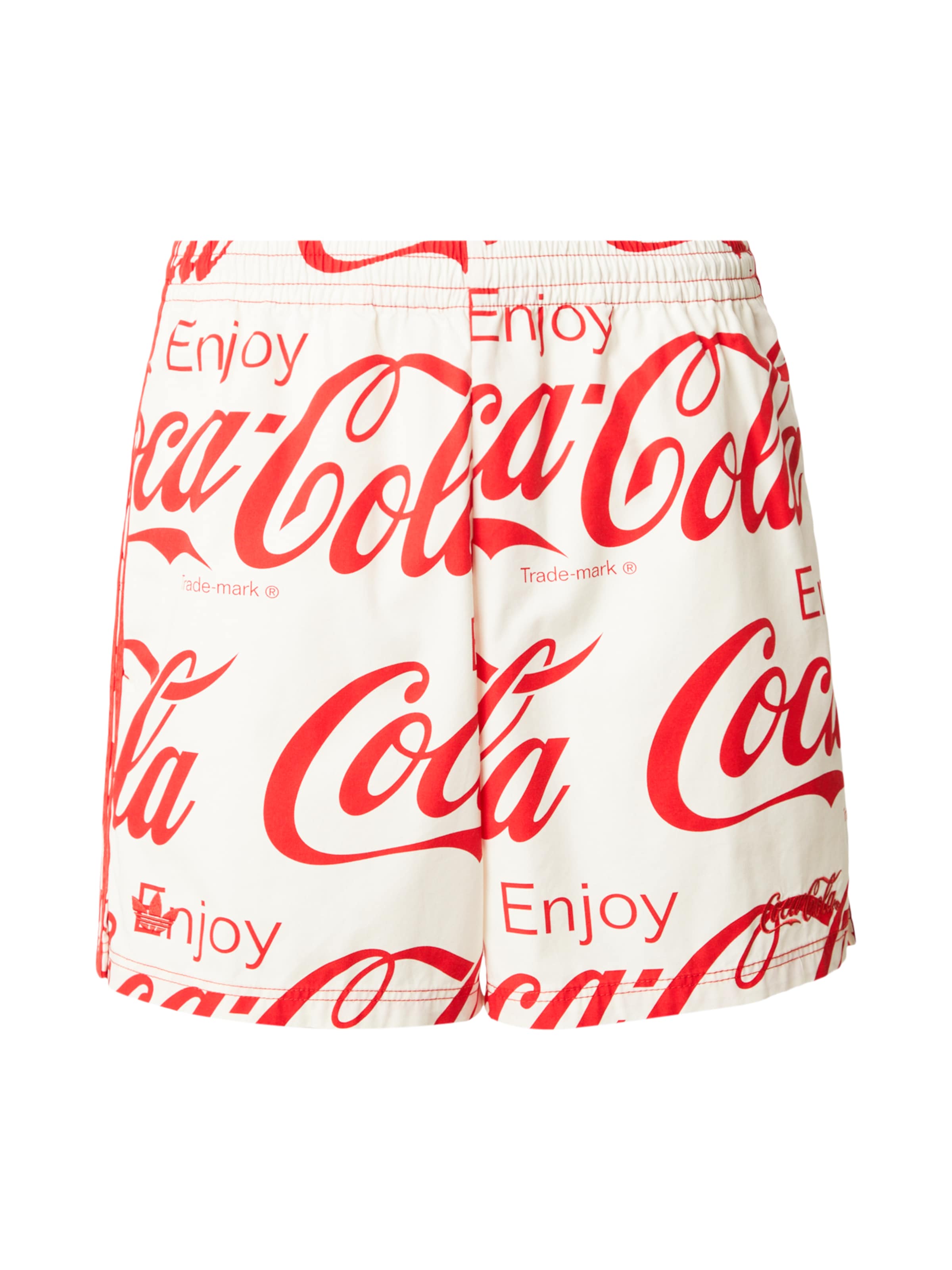 Loosefit Pantalon 'Coca-Cola Classic' ADIDAS ORIGINALS en blanc : devant